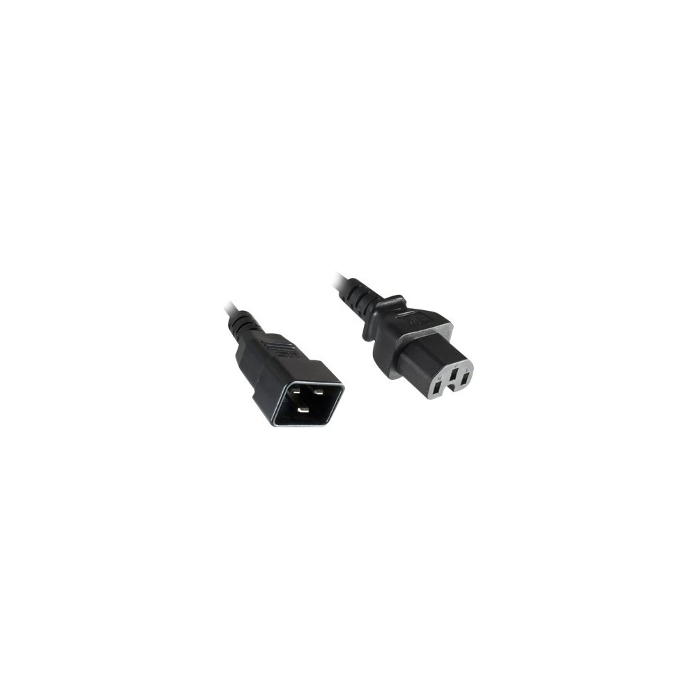 Produktbild för MicroConnect - strömkabel - IEC 60320 C20 till IEC 60320 C15 - 1.8 m
