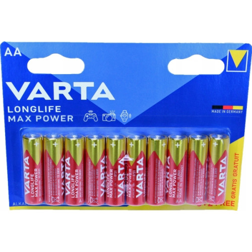Varta Varta Longlife Max Power AA 10-pack (8+2) ? minst 20 st (470...