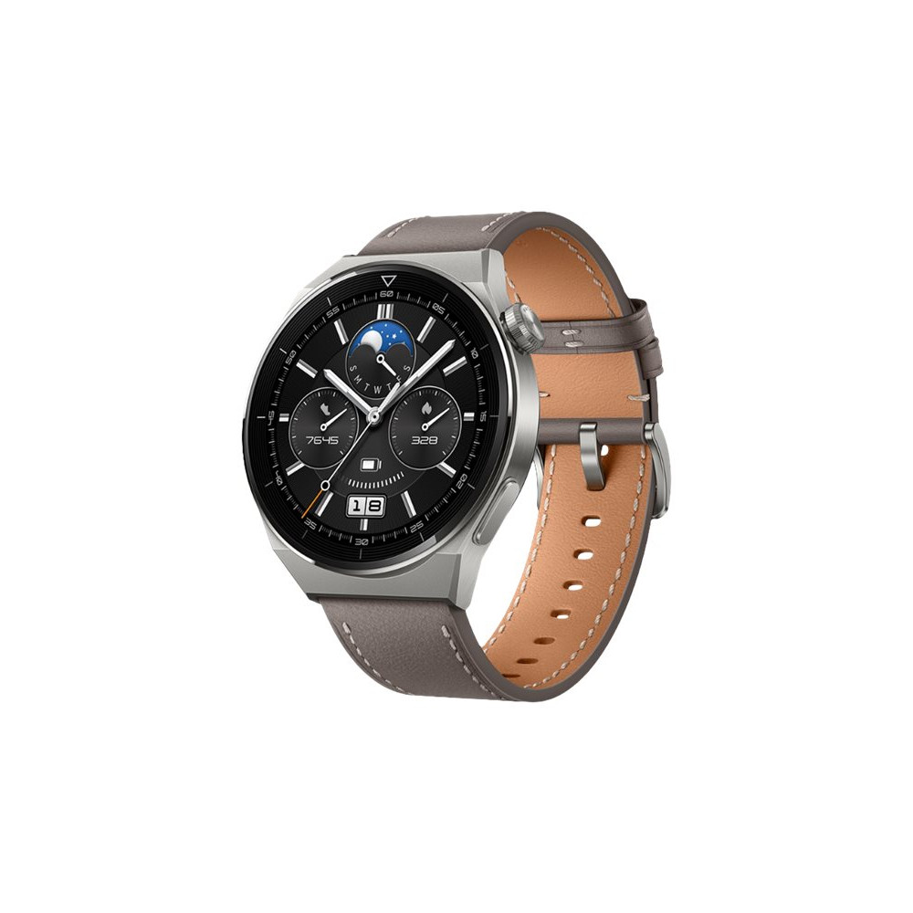 Produktbild för Huawei Watch GT 3 Pro - titan - smart klocka med rem - grå