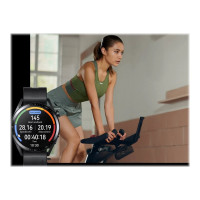 Produktbild för Huawei Watch GT 3 Active Edition - svart stål - smart klocka med rem - svart - 4 GB