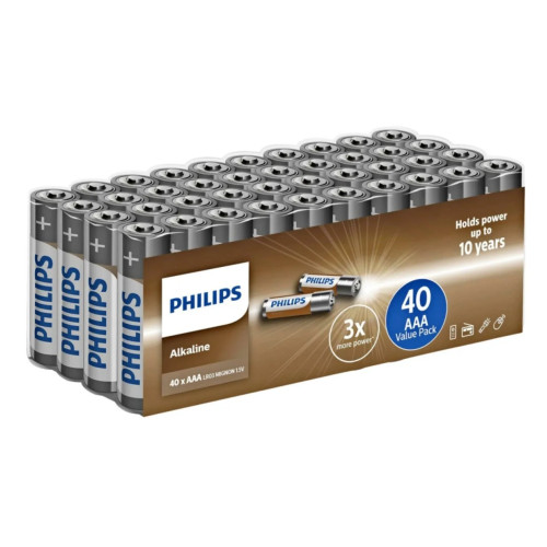 Philips Philips Alkaline AAA-batterier
