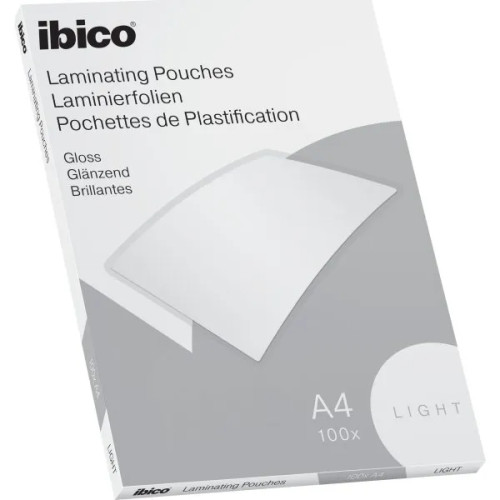 Ibico Lamineringsficka A4 Basic Light 80my