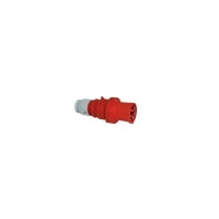 Produktbild för BALS CEE stickpropp 63A 400V klockan H6, 5-polig röd, IP44,...