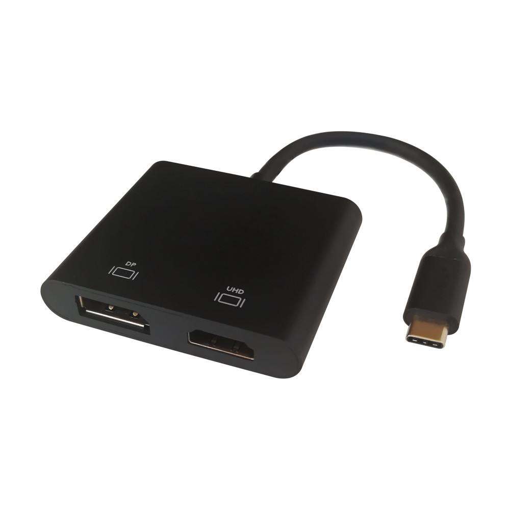 Produktbild för DELTACO - video/audiosplitter - 2x 4K60Hz - 2 portar