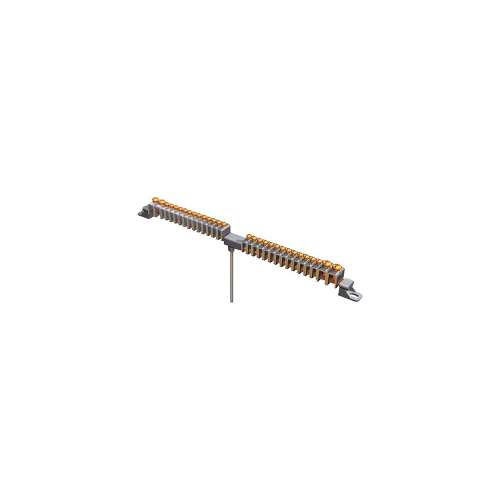 Produktbild för Ensto Cubo P jordningsskena CU, 4 x 16 mm² / 28 x 6 mm², för...