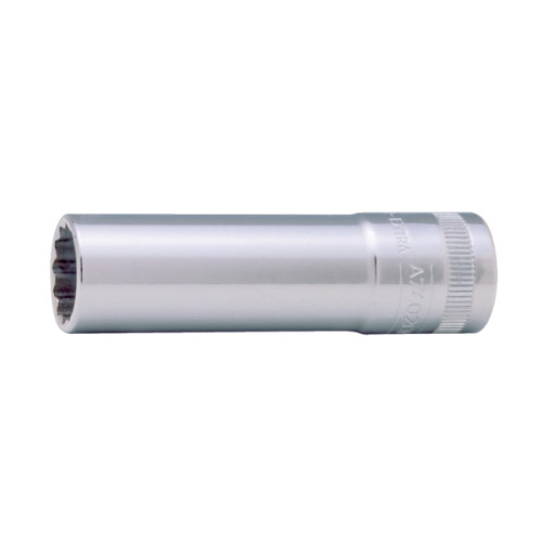 BAHCO Bahco Tolvkanthylsa 3/8", lång modell, mm, Uttag, 3/8", Metr...