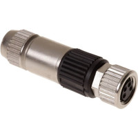 Produktbild för Harting 21 02 151 2405, M8-S, Svart, Nickel, Polyamid, Zink,...