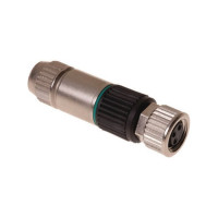 Produktbild för Harting 21 02 151 2405, M8-S, Svart, Nickel, Polyamid, Zink,...