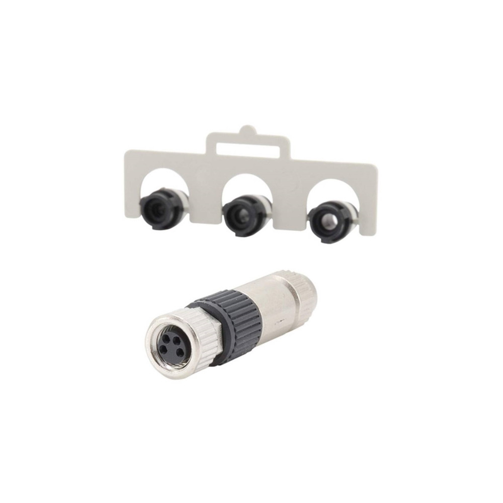 Produktbild för Harting 21 02 151 2405, M8-S, Svart, Nickel, Polyamid, Zink,...