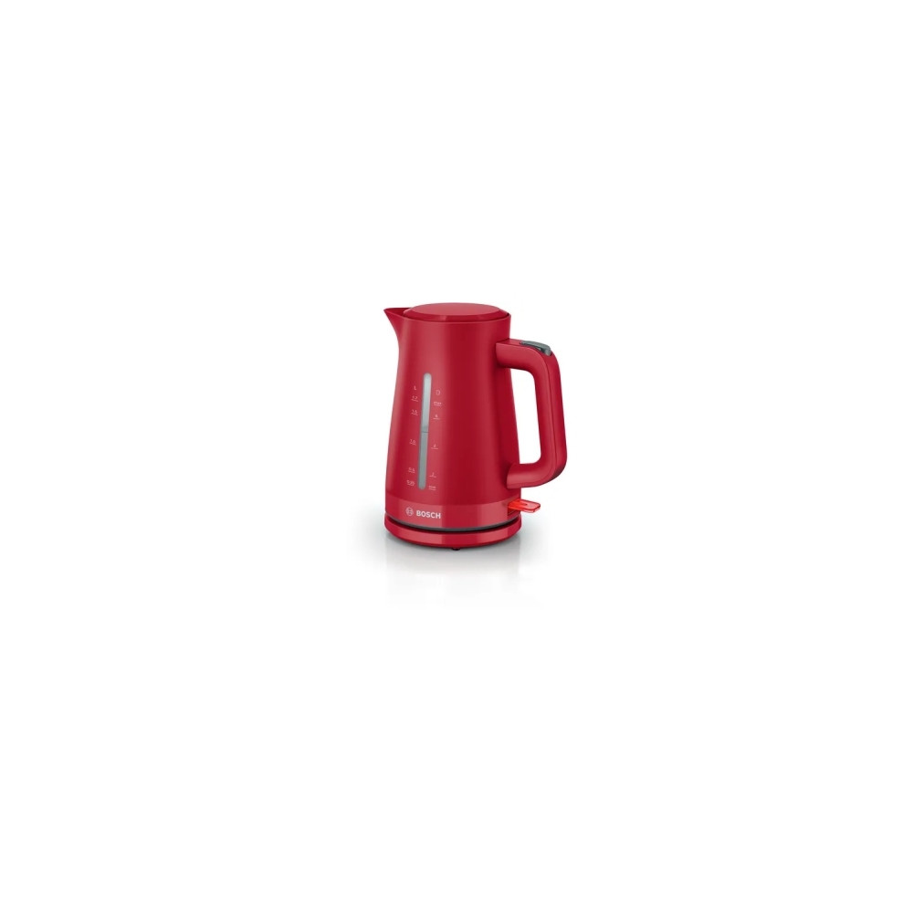 Produktbild för Bosch TWK3M124, 1,7 l, 2400 W, Röd, Plast, Vattennivå indika...
