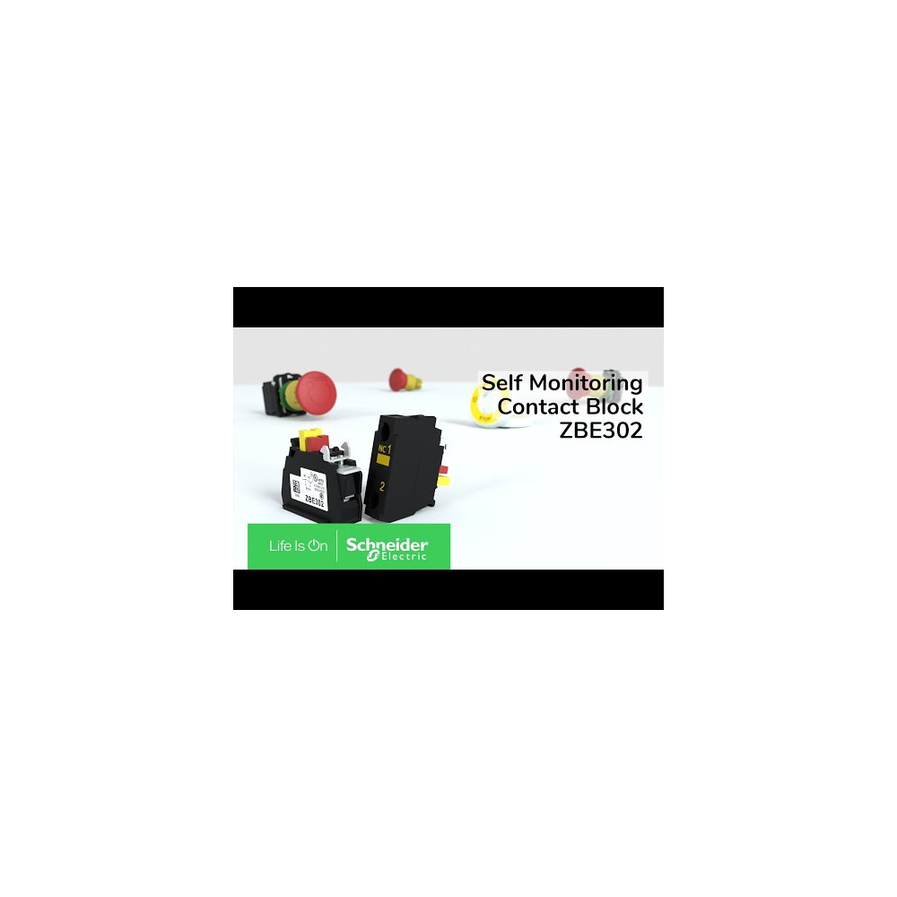 Produktbild för Schneider Electric XB5, Knapp, IP66, IK03, Klass II, 40 mm,...