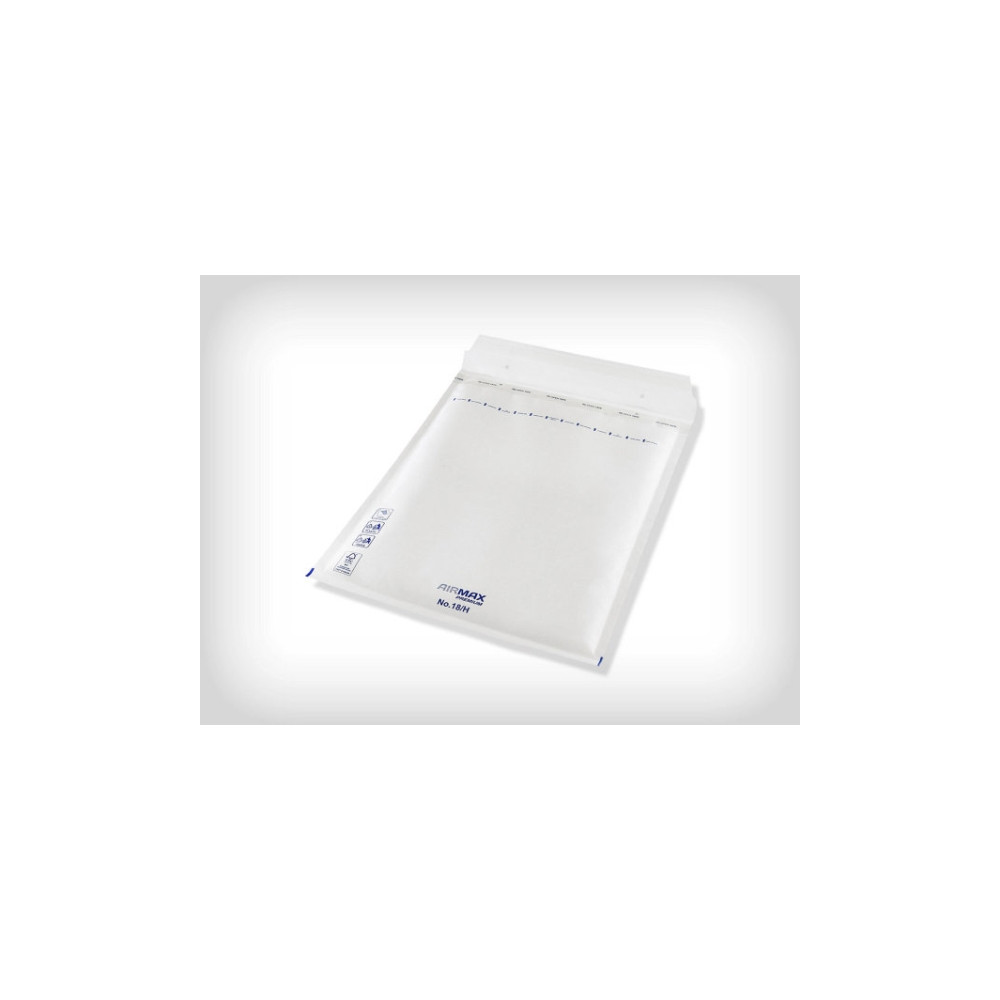 Produktbild för Airmax nr. 18/H bubbelpåse 290x370 mm, inv. 265x360 mm, vit,...