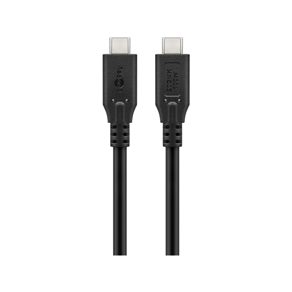 Produktbild för Goobay 74194, 0,5 m, USB C, USB C, USB4 Gen 2x2, 20 Gbit/s,...