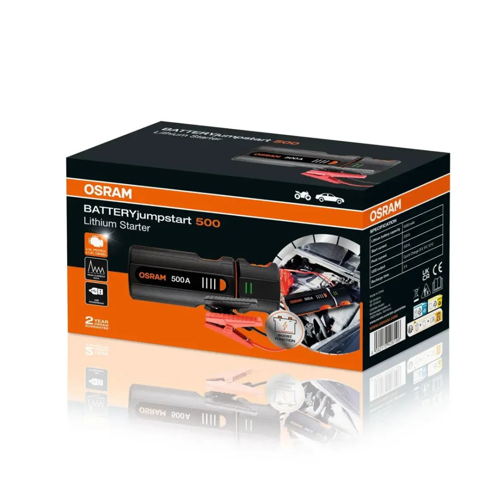 Produktbild för Osram BATTERYjumpstart 500 Starthjälp
