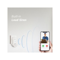 Produktbild för EZVIZ CH1, Vit, Trådlös, 2,4 GHz, 802.11b, 802.11g, Wi-Fi 4...