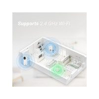 Produktbild för EZVIZ CH1, Vit, Trådlös, 2,4 GHz, 802.11b, 802.11g, Wi-Fi 4...