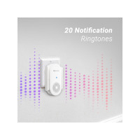 Produktbild för EZVIZ CH1, Vit, Trådlös, 2,4 GHz, 802.11b, 802.11g, Wi-Fi 4...