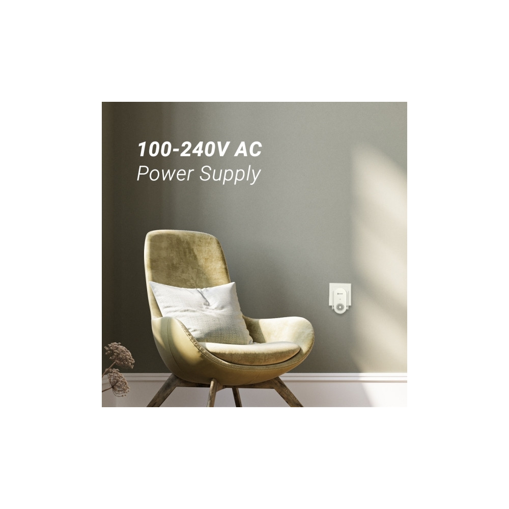 Produktbild för EZVIZ CH1, Vit, Trådlös, 2,4 GHz, 802.11b, 802.11g, Wi-Fi 4...