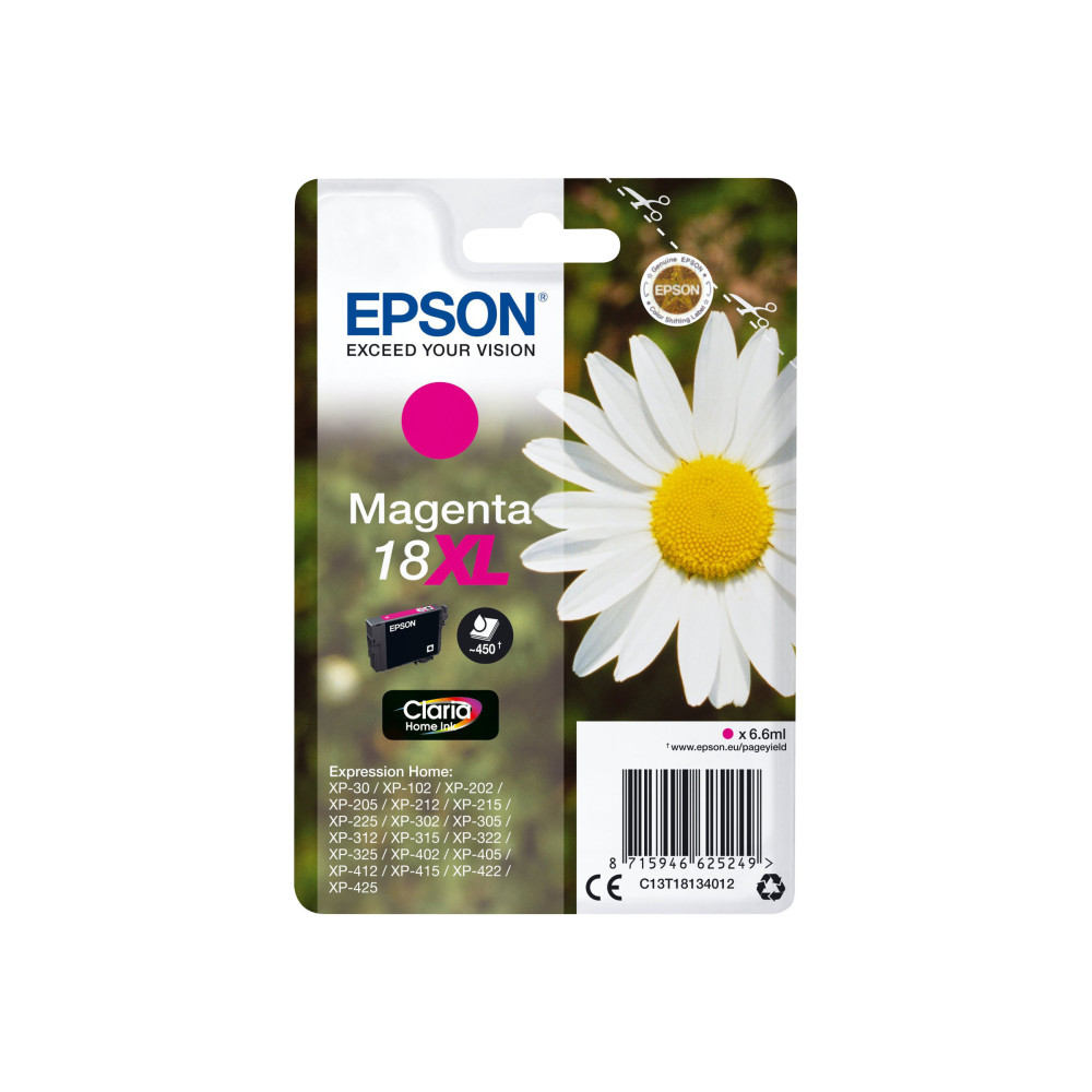 Produktbild för Epson 18XL - XL - magenta - original - bläckpatron
