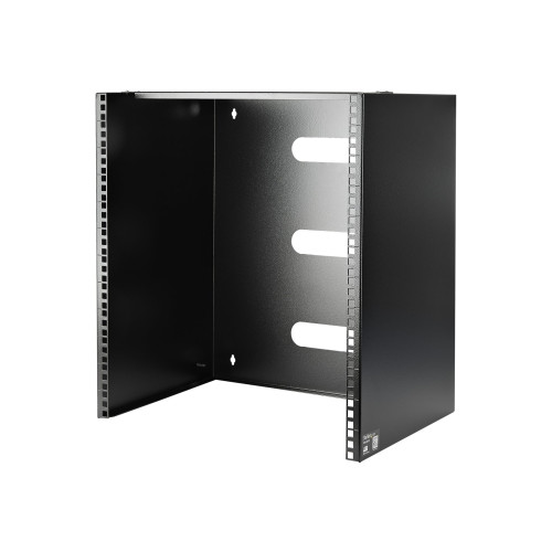 StarTech.com Startech 12U&nbsp;väggmonterat rack&nbsp;- 35 cm djupt&nbsp;(Lågprofil)&nbsp;- 19-tums väggmonterat patchpanelfäste för grund server&nbsp;och IT-utrustning,&nbsp;nätverksswitchar&nbsp;- 57 kg vikt-&nbsp;kapacitet, svart - fäste för väggmontering - 12U