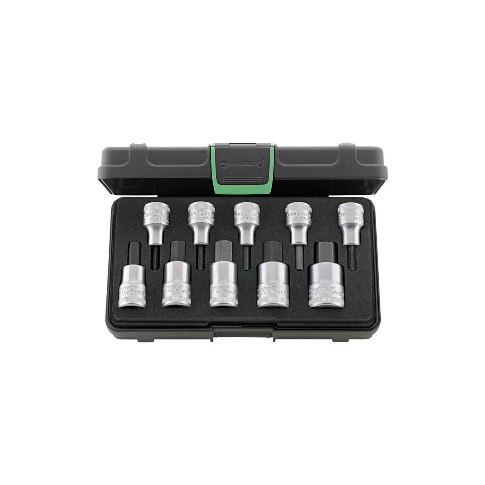 Produktbild för Stahlwille 54/10 KN 96031508 Unbrako Top skiftnyckel bitsats...