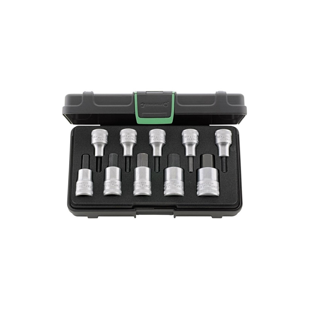 Produktbild för Stahlwille 54/10 KN 96031508 Unbrako Top skiftnyckel bitsats...