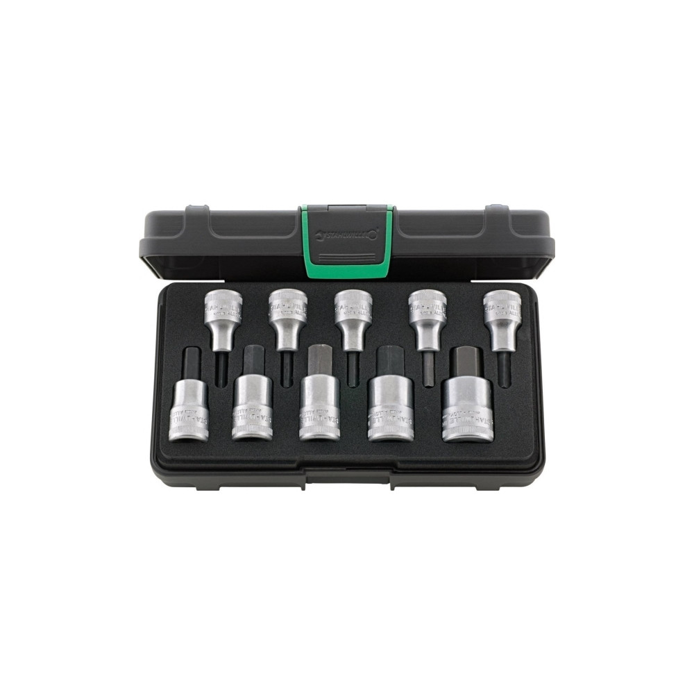 Produktbild för Stahlwille 54/10 KN 96031508 Unbrako Top skiftnyckel bitsats...