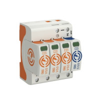 Produktbild för Obo Bettermann V50-3+NPE-280, 230 V, 80000 A, 1300 V, Orange...