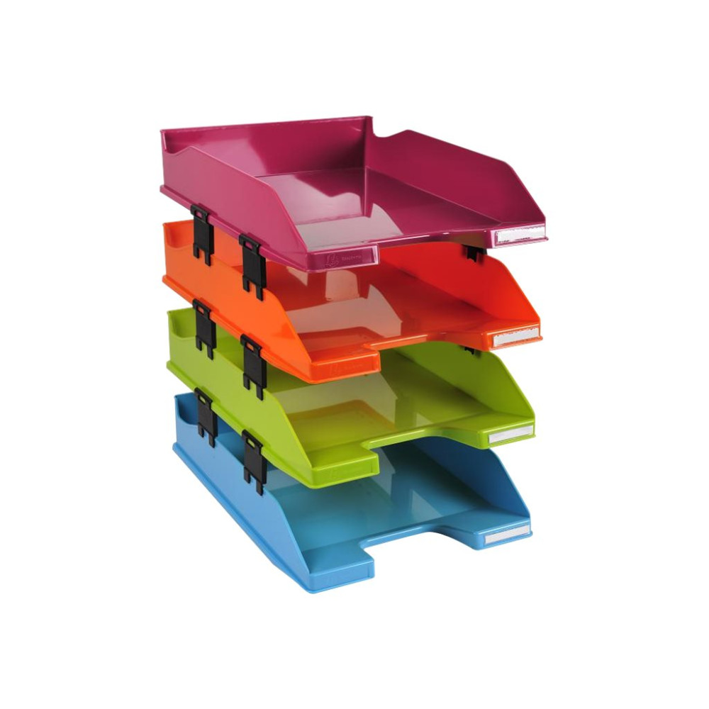 Produktbild för Exacompta Classic COMBO HARLEQUIN A4+ - brevfack - för 254 x 364 mm - blandade färger (paket om 4)