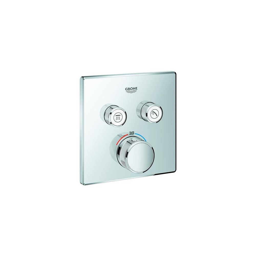 Produktbild för GROHE Grohtherm Smartcontrol Inbyggd termostat med 2 ventile...
