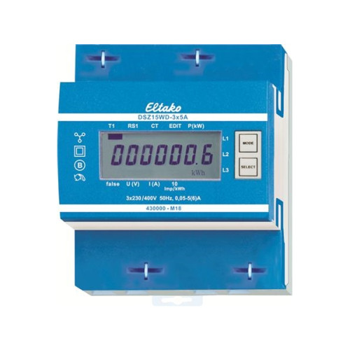 eltako Eltako DSZ15WD-3x5A MID Vekselstrømsmåler digital 5 A MID-go...