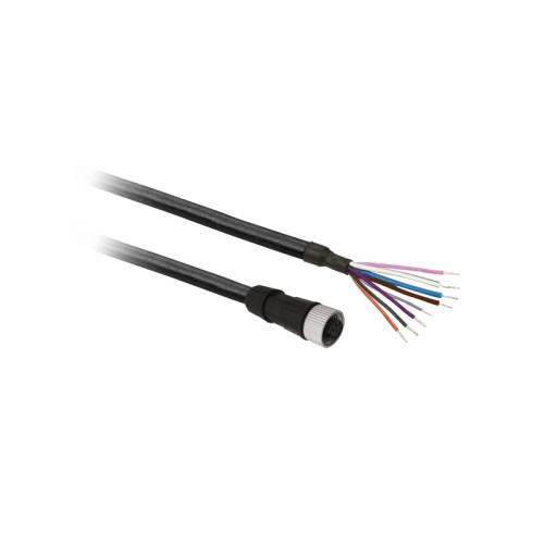SCHNEIDER ELECTRIC Schneider Electric XZCP29P12L10, 10 m, M12, Hunstik, Sort, P...