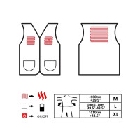 Produktbild för Glovii GV1L, Skyddsväst, Skidåkning, Snowboardåkning, Unisex...