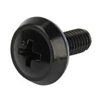 Produktbild för StarTech.com 50 Pack 10-32 Server Rack Cage Nuts and Screws with Washers, Rack Mount Hardware Kit, Network/IT Equipment Cabinet Clip/Captive Nuts & Bolts for Square Rack Holes, Black, TAA - 50-Pk 10-32 Cage Nuts (CABSCREW1032) - skruvar och muttrar för ra