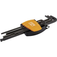 Produktbild för Bahco BE-9678, Insexnycklar med L-handtag, set, Metrisk, 9 s...