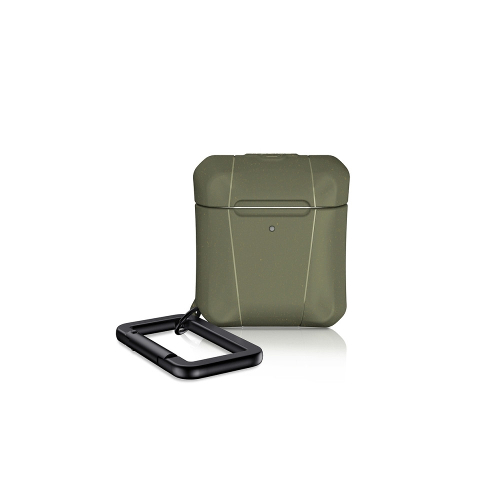 Produktbild för ITSKINS FERONIABIO-skal för AirPods® (1:a och 2:a gen.) kaki...
