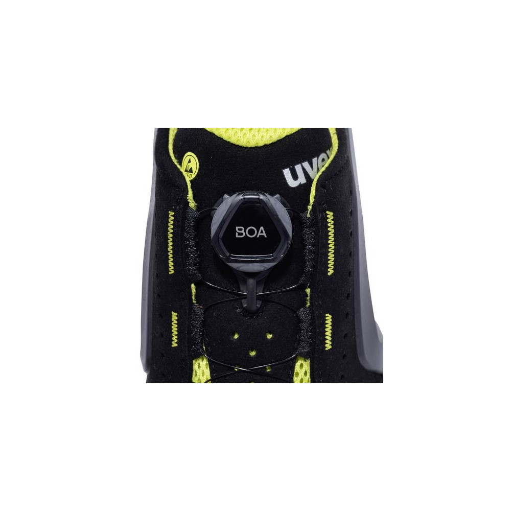 Produktbild för Uvex 65682, Hankoppling, Vuxen, Säkerhetsskor, Svart, Lime,...
