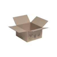 Produktbild för Standardkartong, 1-lagers, HxBxD 110 x 200 x 200 mm, 25 st/f...