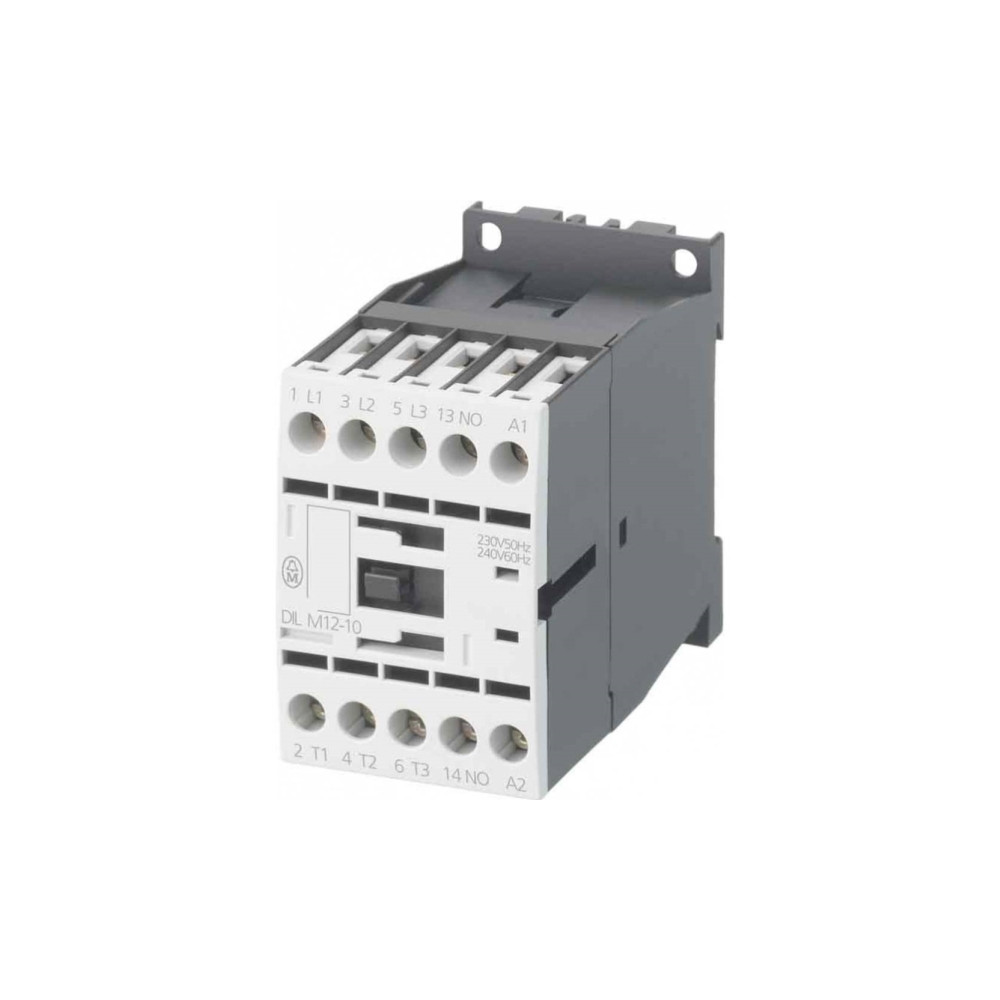 Produktbild för Eaton DILM12-10(230V50/60HZ), Kontaktor, Sort, Hvid, IP20, 4...