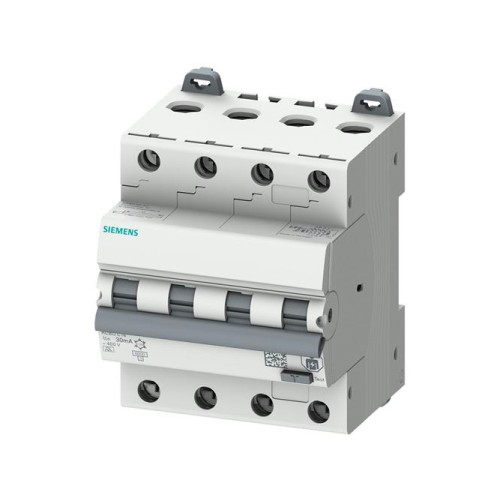 Siemens Kombiafbrytare RCBO 6 kA 4P Type A 300 mA C-karaktär In 25A...
