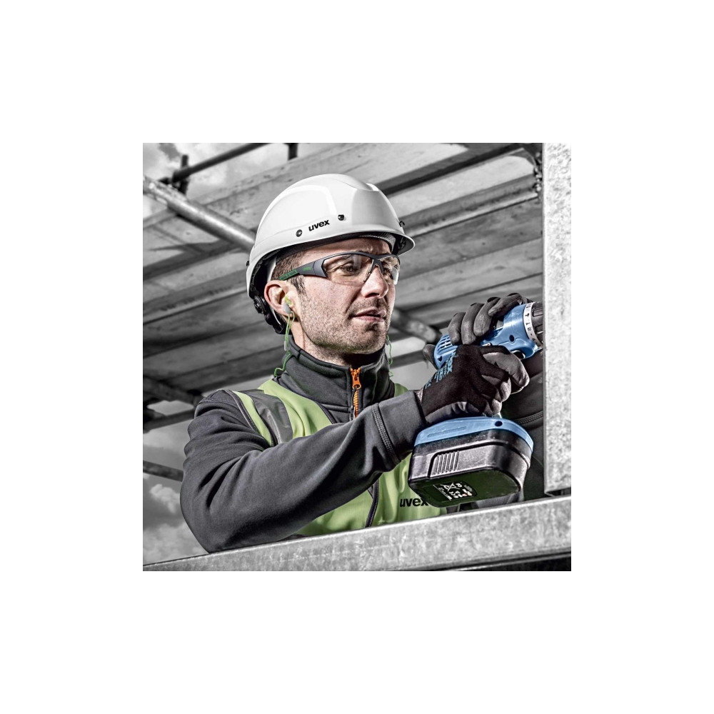 Produktbild för Uvex 9194885, Skyddsglasögon, Grå, Svart, Polykarbonat, 1 st...