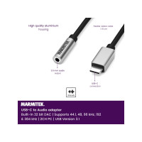 Produktbild för Marmitek 25008374, Svart, Silver, 0,15 m, 80 mm, 20 mm, 130...