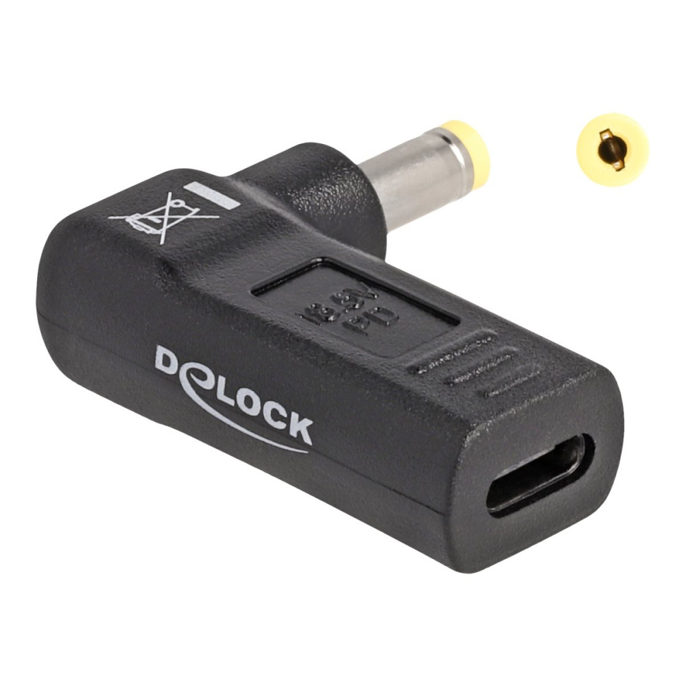 Produktbild för Delock - strömadapter - USB-C till Växelströmsjack 4,8 x 1,7 mm