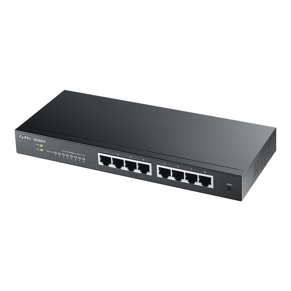 Produktbild för Zyxel GS1900-8 - switch - 8 portar - smart