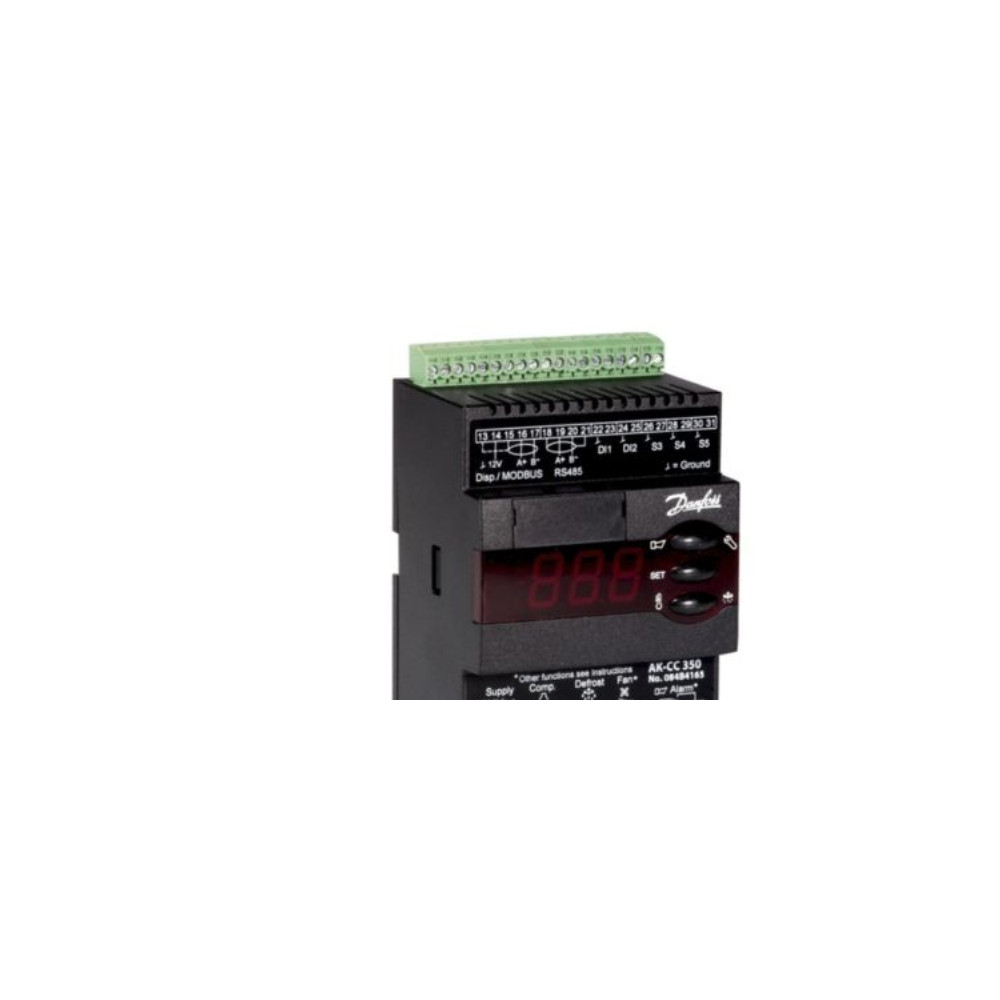 Produktbild för Danfoss AK-CC 350 kylstyrning, Temp., Multi, 4 reläer, 1-fas...