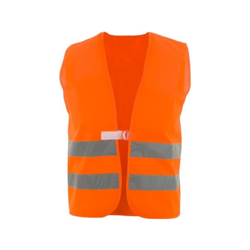 Solar Plus Fluorescerande orange väst Onesize i 100 % polyester med 2 r...