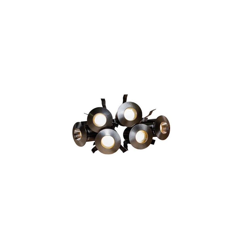 Produktbild för Heatspot G2 Kit BS 2.700K, bastu downlight, 6x20lm, kit-effe...