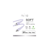 Produktbild för PURO PUCAPLTUSBCICONLVD, 1,5 m, Lightning, USB C, Hankopplin...