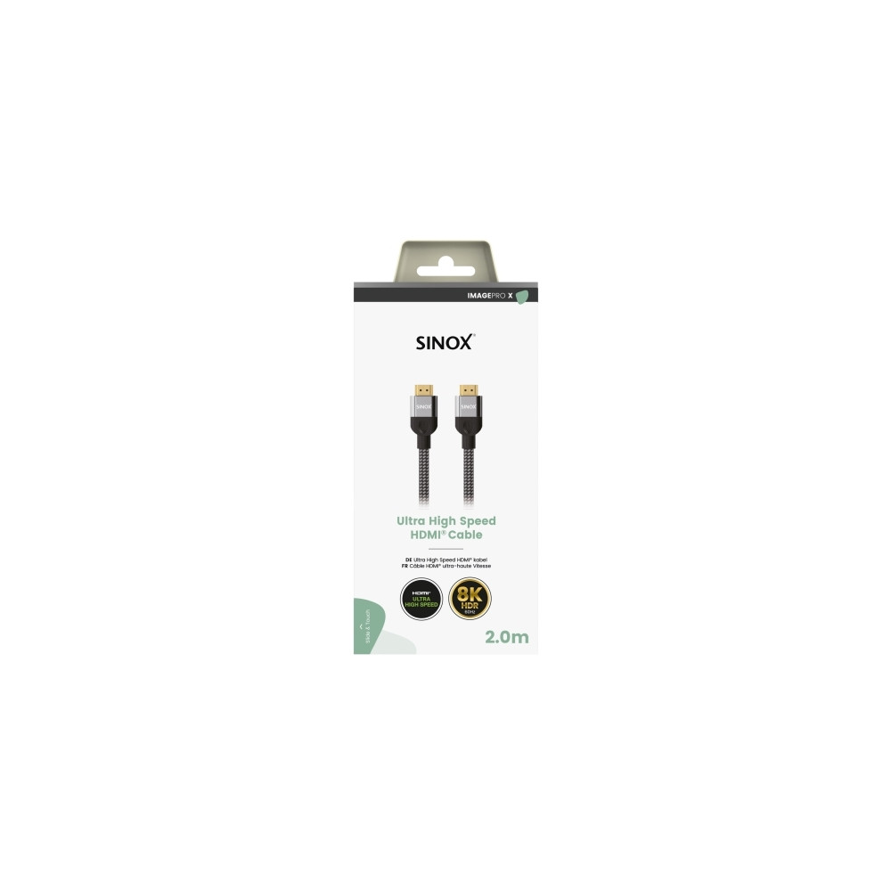 Produktbild för Sinox SHD03072, 2 m, HDMI Typ A (standard), HDMI Typ A (stan...