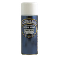 Produktbild för Hammerite spray med slät effekt – Exklusiv skatt. Vit 400 ml